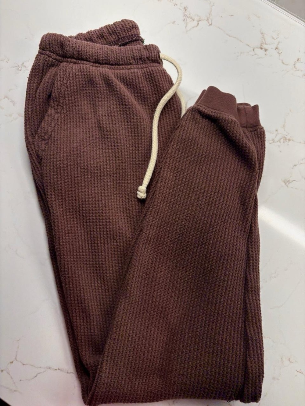 Aerie brown waffle knit joggers - Picture 5 of 5